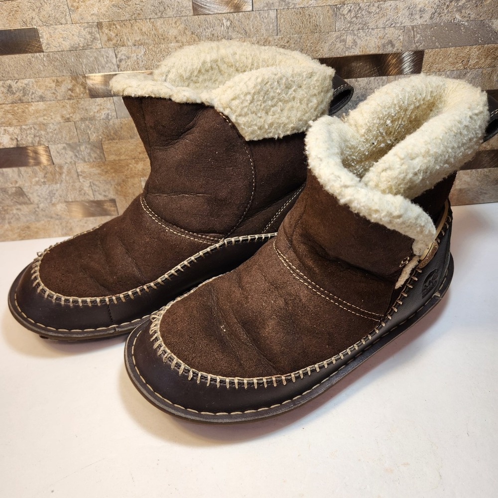 Sorel Anyu Brown Waterproof Suede Thinsulate Insulated Boots NL1471-229 Womens 8